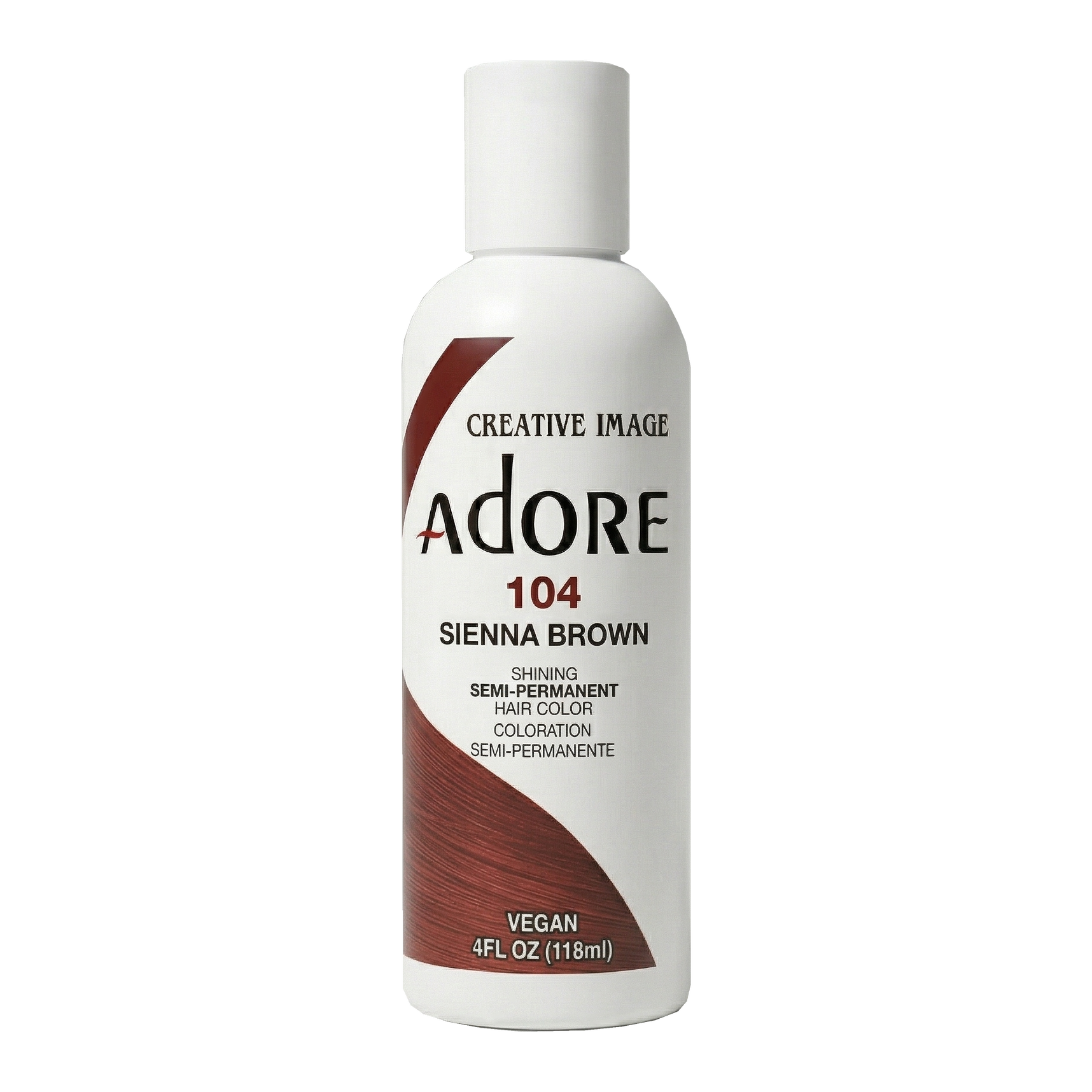 Semi-Permanent Hair Color - 104 Sienna Brown, 4 fl oz