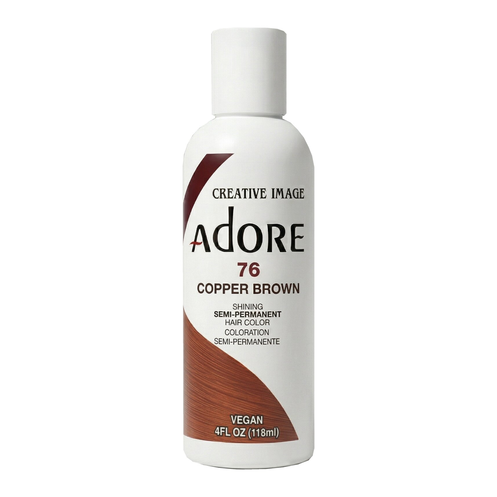 Semi-Permanent Hair Color - 76 Copper Brown, 4 fl oz
