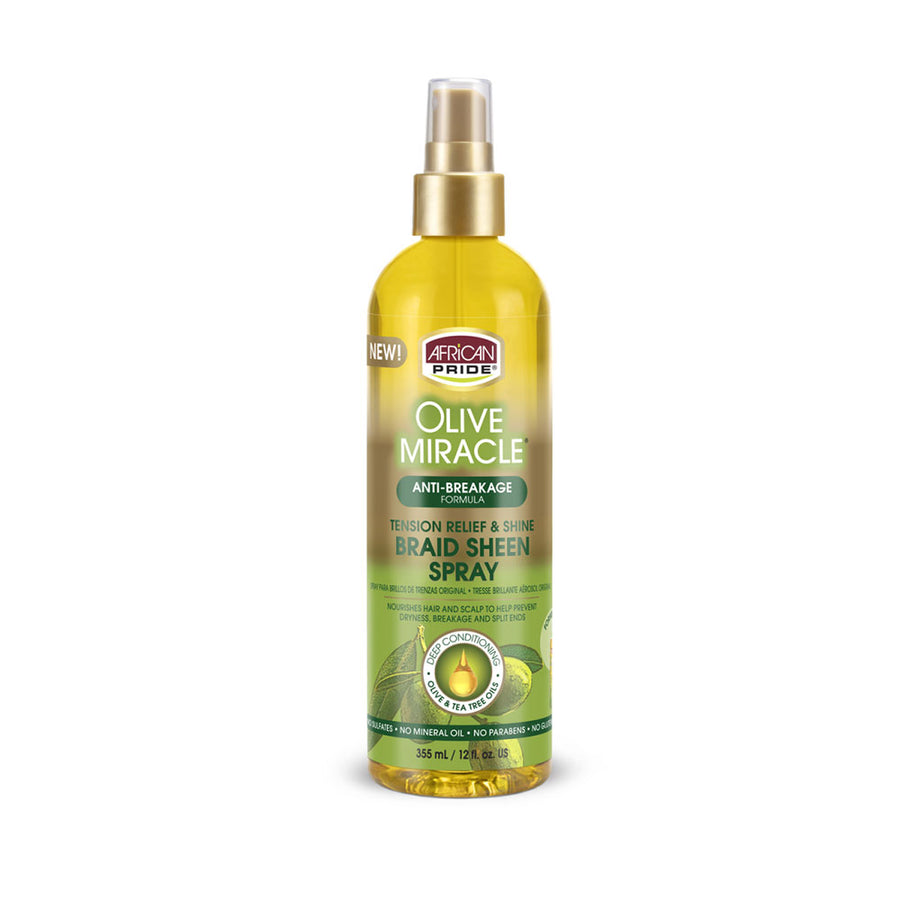 Olive/M Braid Sheen Spray, 12 oz