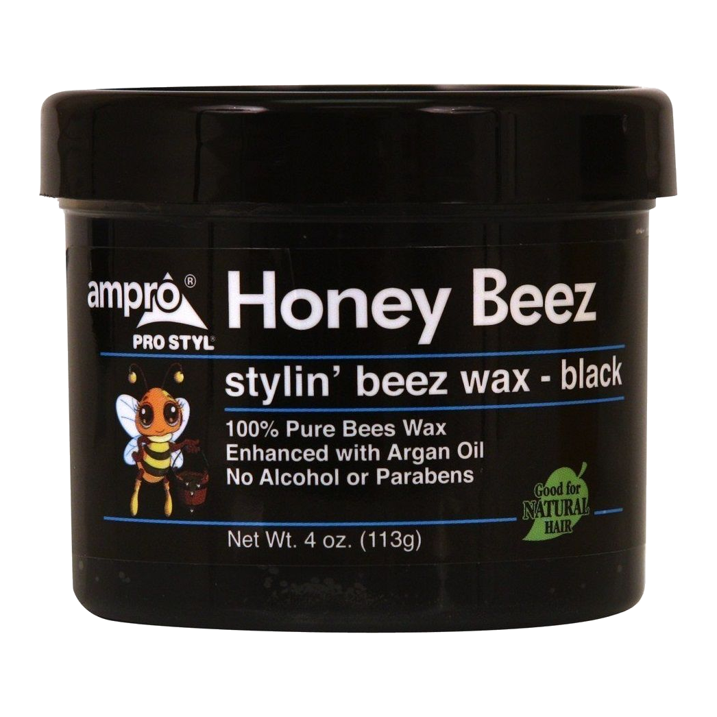 Pro Styl Honey Beez Wax - Black, 4 oz