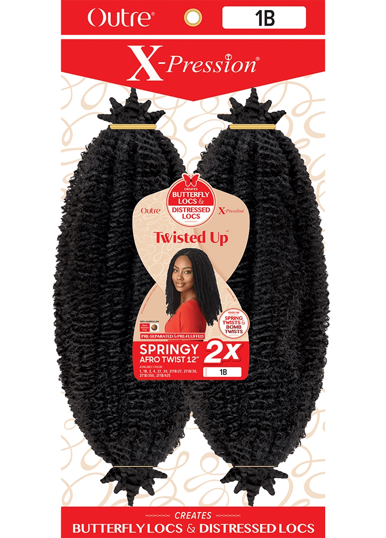 OUTRE TWISTED UP 2X SPRINGY AFRO TWIST 12"