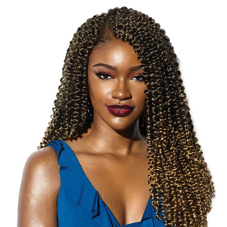 African Collection Ruwa Water Wave Braid 18'' 3x