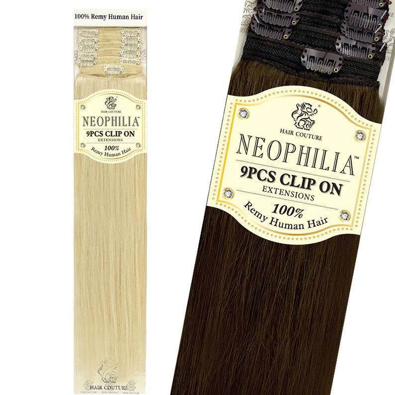 NEOPHILIA Human Hair Clip on 9pcs 18"