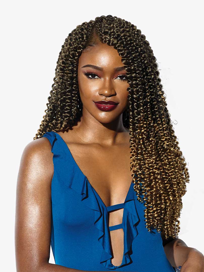 African Collection Ruwa Water Wave Braid 18'' 3x, #SM1B/27