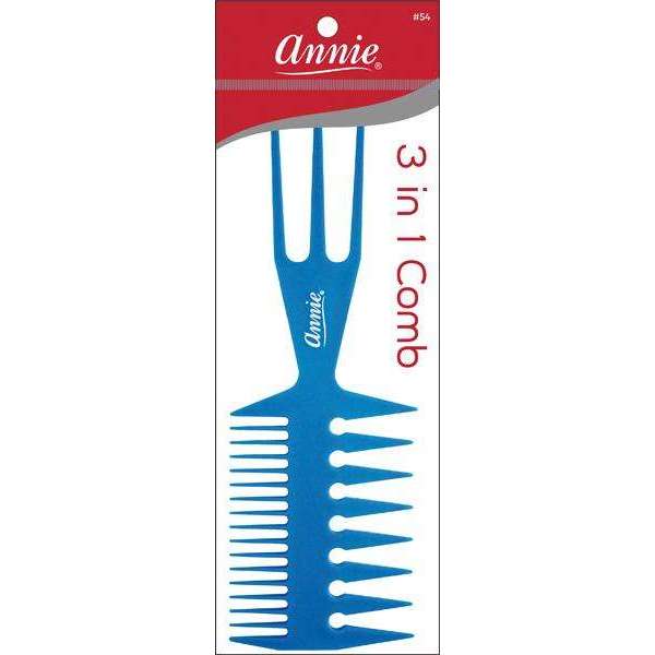 ANNIE 3 IN 1 COMB LARGE ASST COLOR, 3 IN