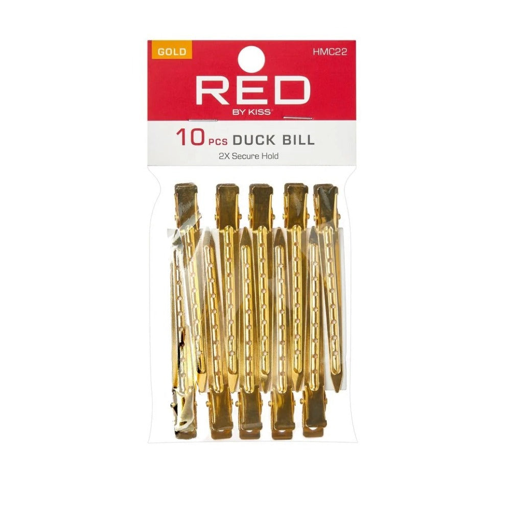 RD DUCK BILL CLIPS 10PCS GOLD HMC22