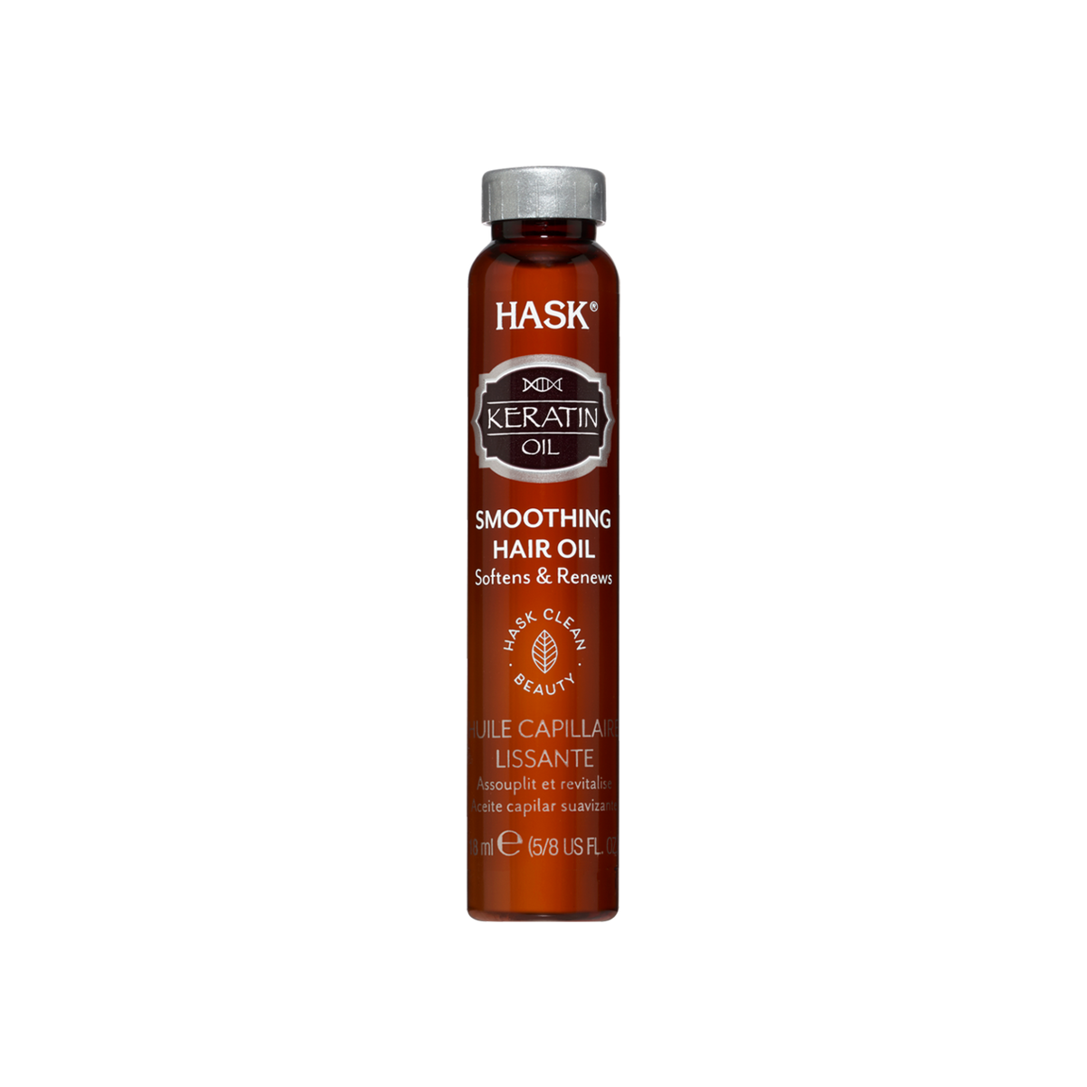 HASK KERATIN PROTEIN SMOOTHING HAIR OIL VIAL, 18 ml