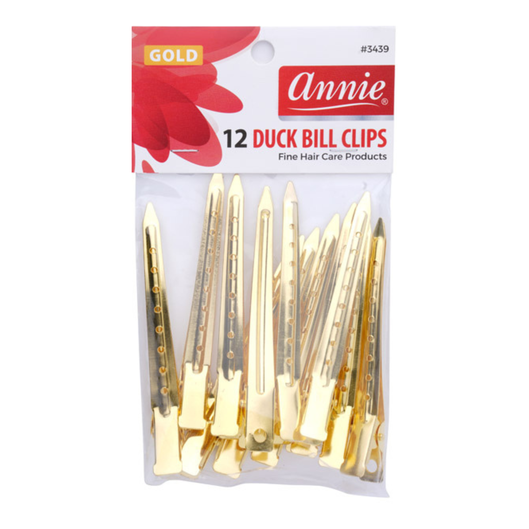DUCK BILL CLIPS 12CT GOLD