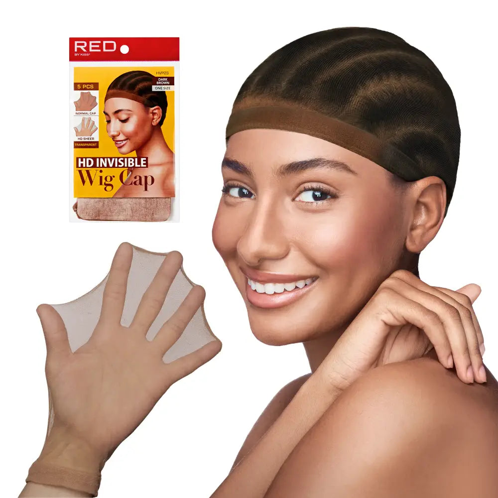 HD Invisible Wig Cap 2pcs [Dark Brown] #HWC23