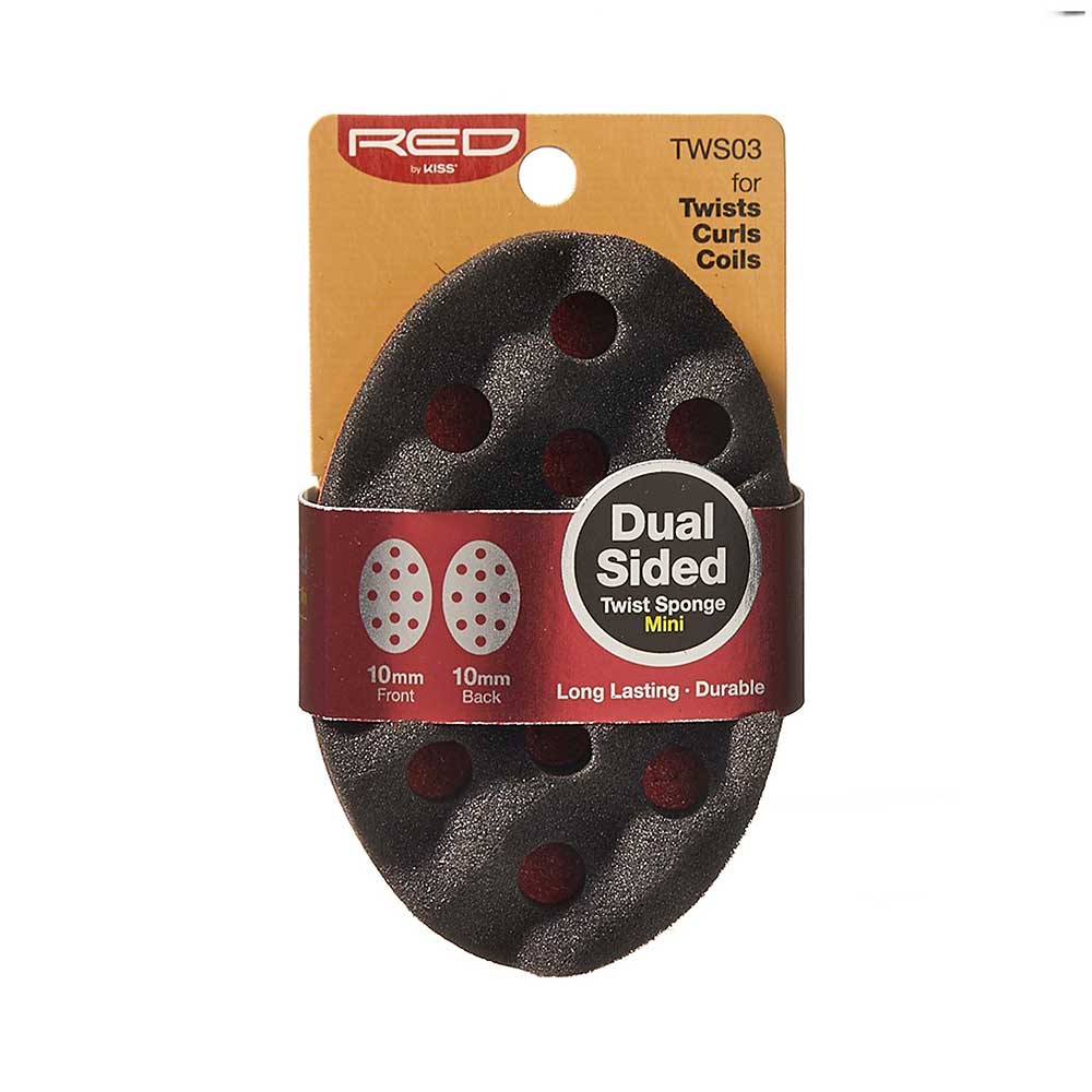 KISS RED DUAL SIDED TWIST SPONGE MINI