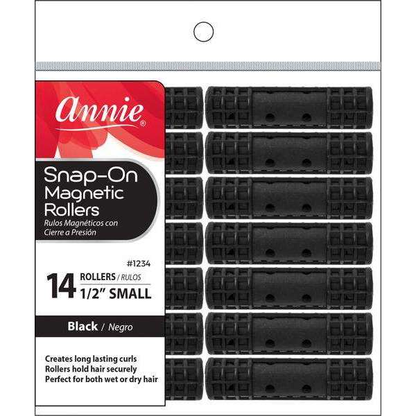 ANNIE #1234 BLK SNAP MAG ROLLER-SM
