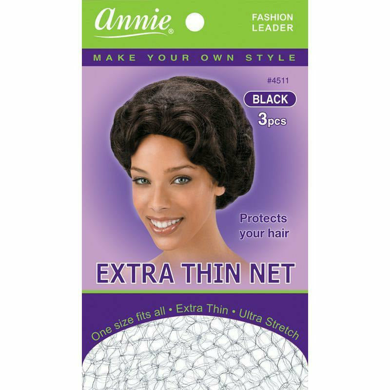 ANNIE EXTRA THIN NET 3 PCS BLACK