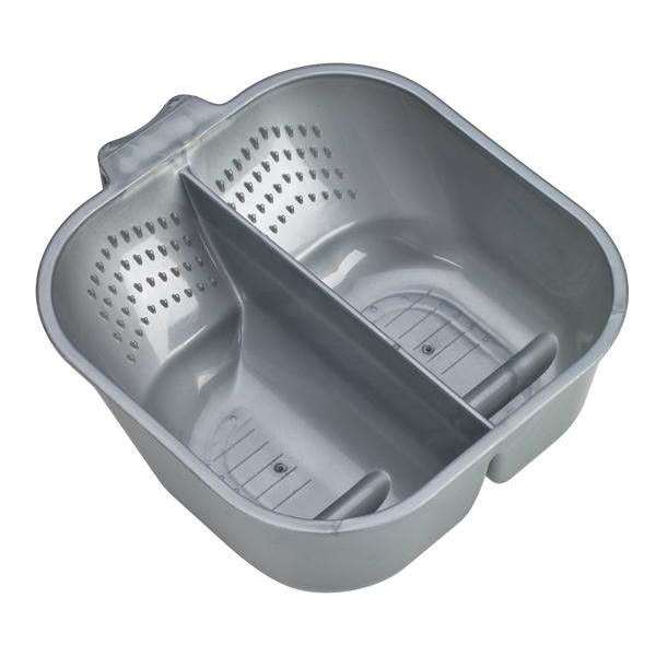 ANNIE DIVIDED TINT BOWL WITH RUBBER 700ML GREY, 700ML