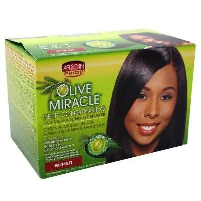 AFRICAN PRIDE OLIVE NO LYE KIT - SUPER