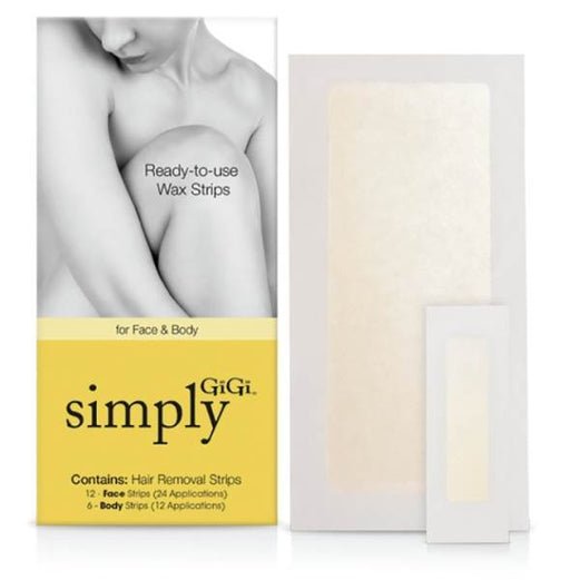 GIGI SIMPLY FACE&BODY 18 PC STRIPS