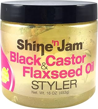 SHINE N JAM BLACK CASTOR & FLAXSEED OIL