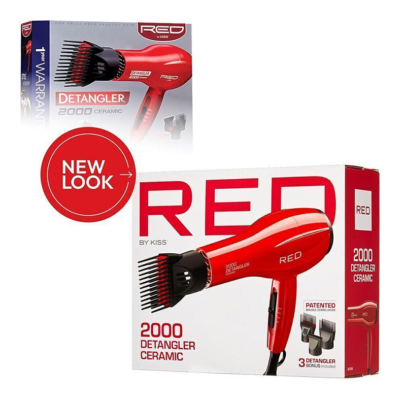 Red by KISS 2000 Ceramic Detangler Dryer BD10N