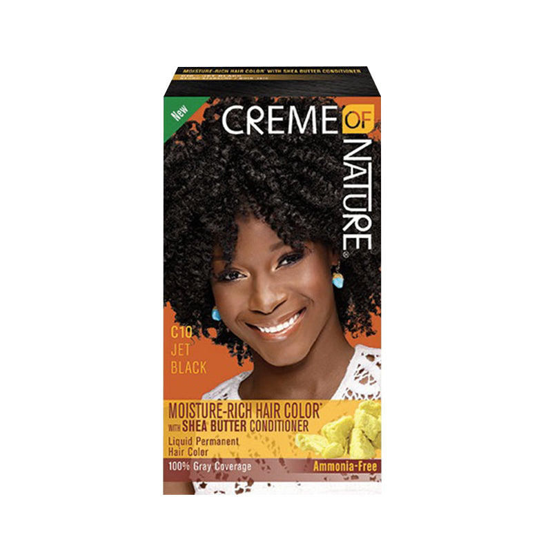 CREME OF NATURE LIQ COLOR #10 JET BLACK