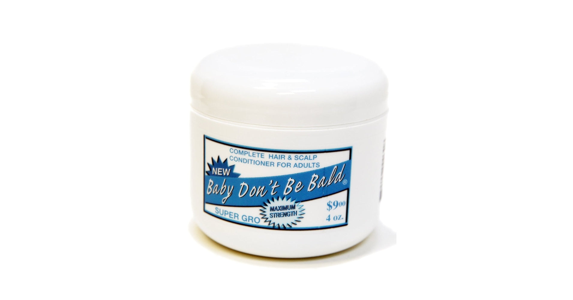 BABY DONT BE BALD SUPER GRO 4 OZ-BLUE