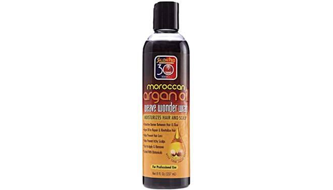 SALON PRO MOROCCAN ARGAN OIL WEAVE WONDER WRAP - CLEAR, 8 fl oz