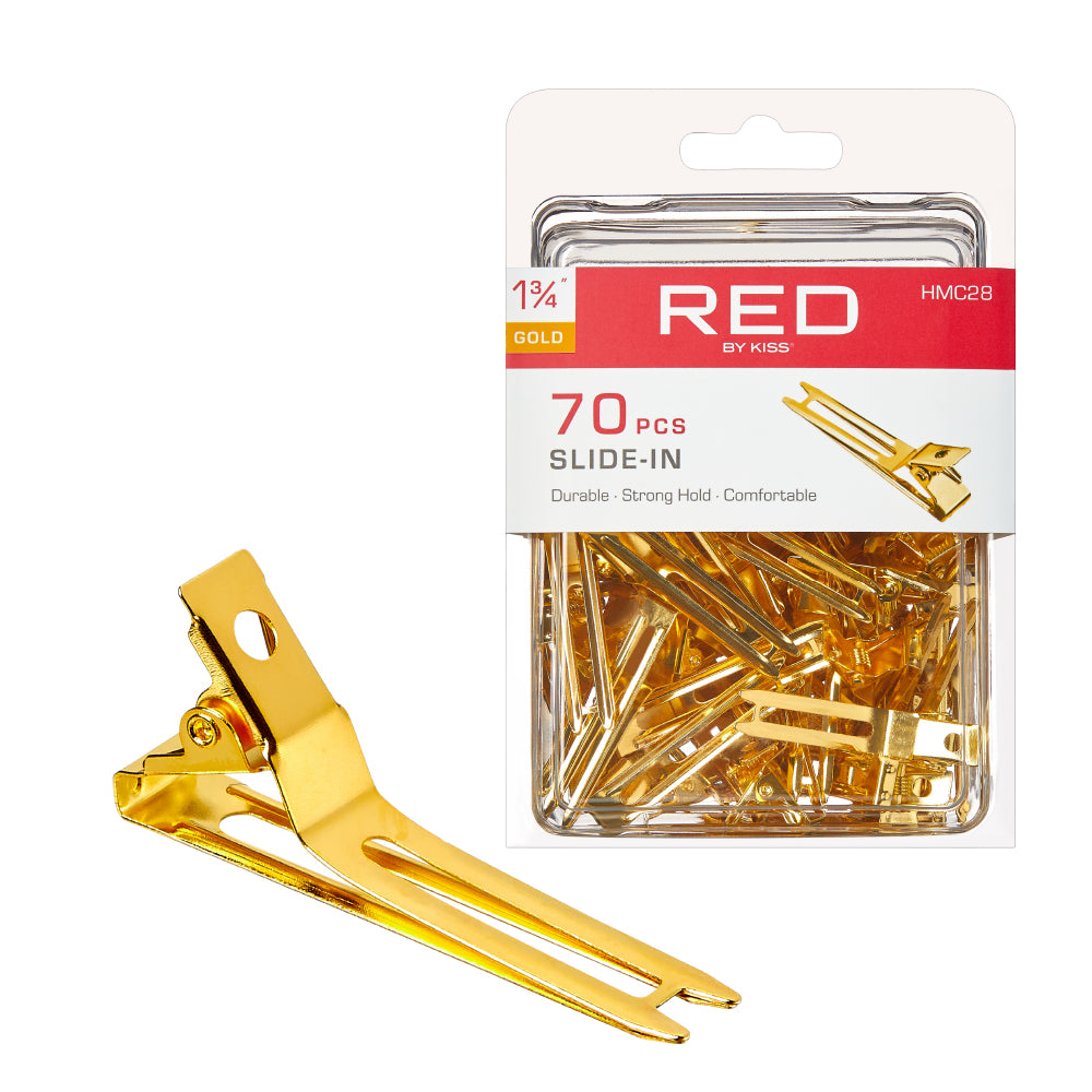 RD SLIDE-IN CLIPS 70PCS GOLD HMC28