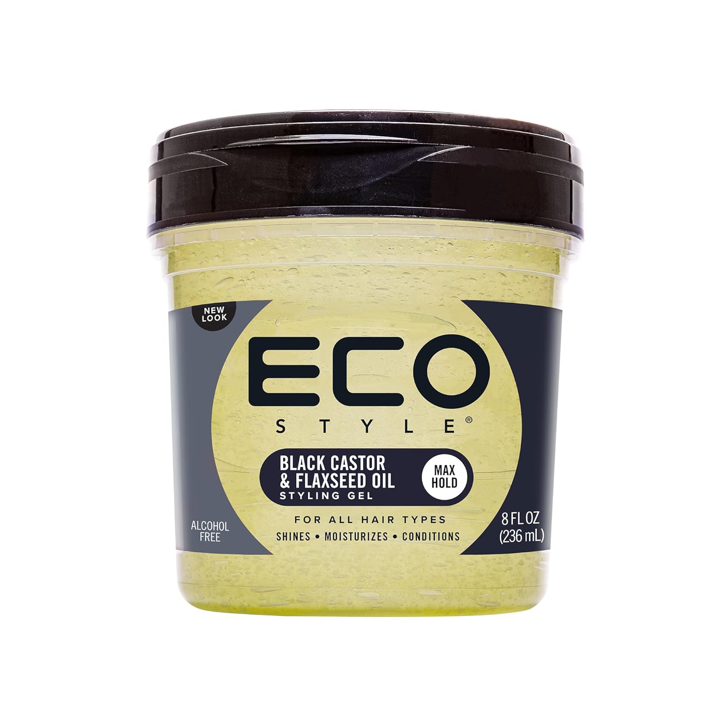 ECO STYLER GEL BLK CASTOR & FLAXSEED OIL