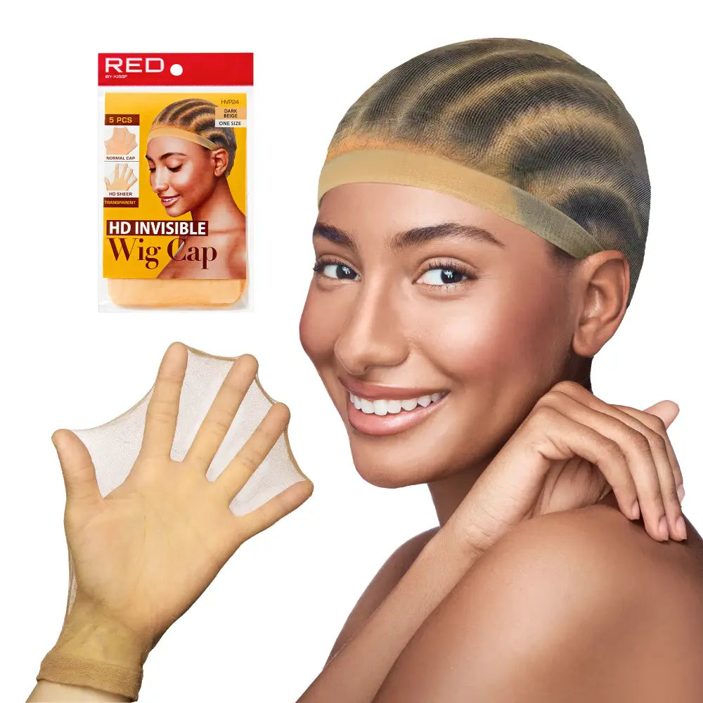 HD Invisible Wig Cap 2pcs [Dark Beige] #HWC24