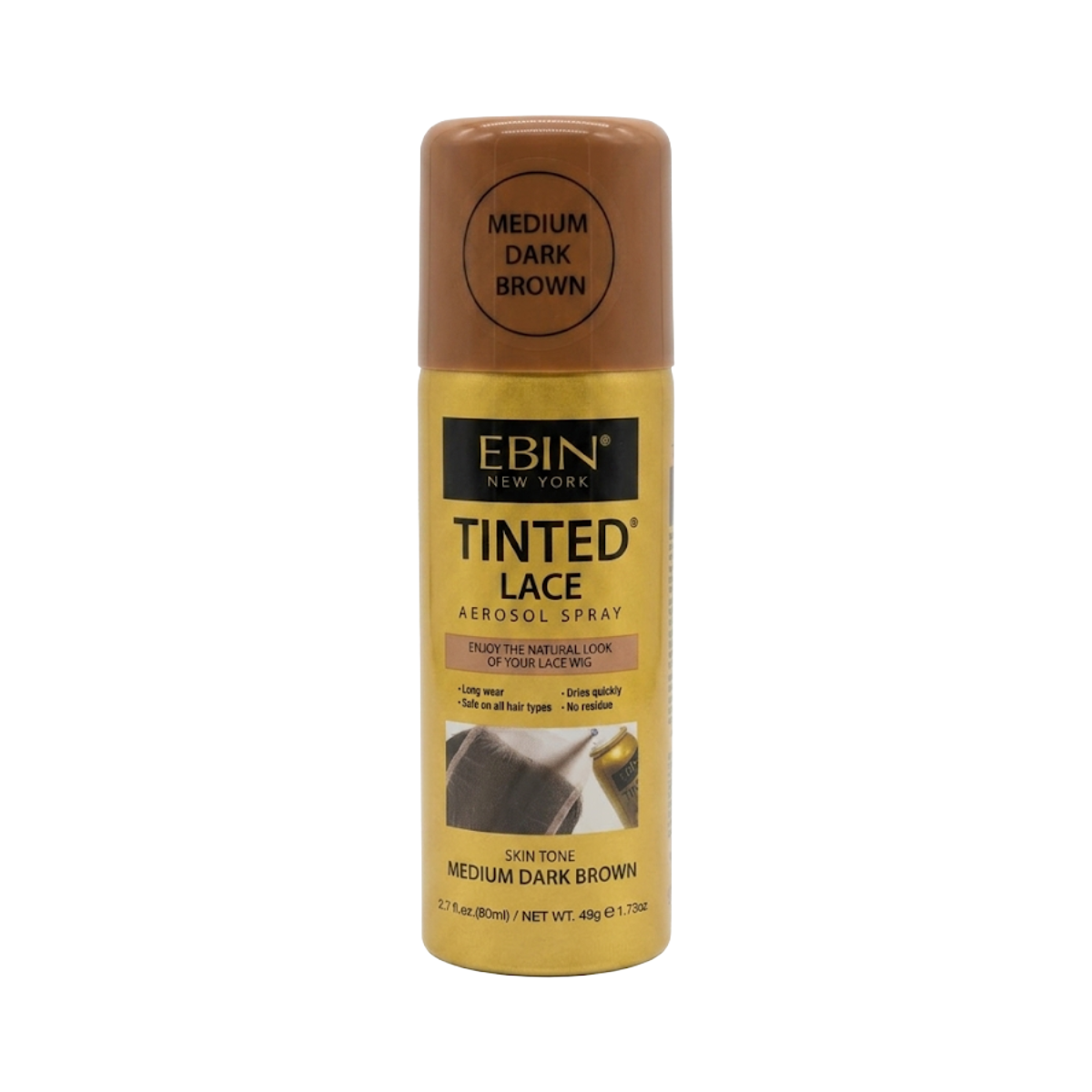 TINTEDLACE AEROSOL SPRAY 2.7OZ #MED DK BRN