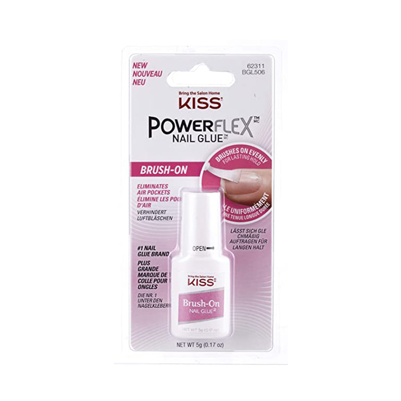 KISS POWERFLEX BRUSH-ON NAIL GLUE 0.17 OZ, 0.17 OZ