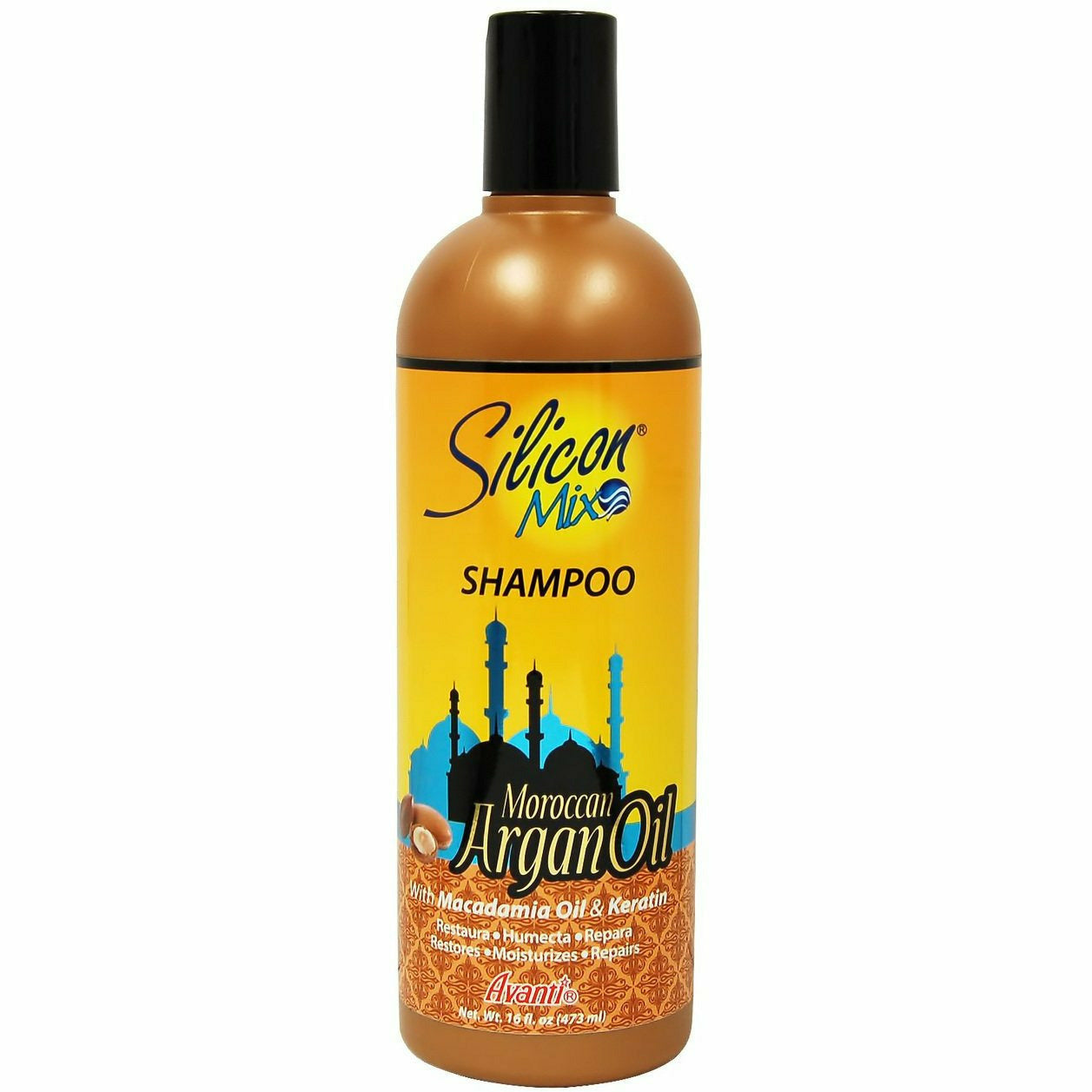 SILICON MIX ARGAN OIL HAIR SHAMPOO 16 OZ, 16 OZ