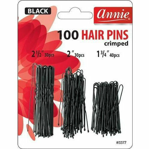 ANNIE #3317 HAIR PINS 100 MIXED SIZE -CARD