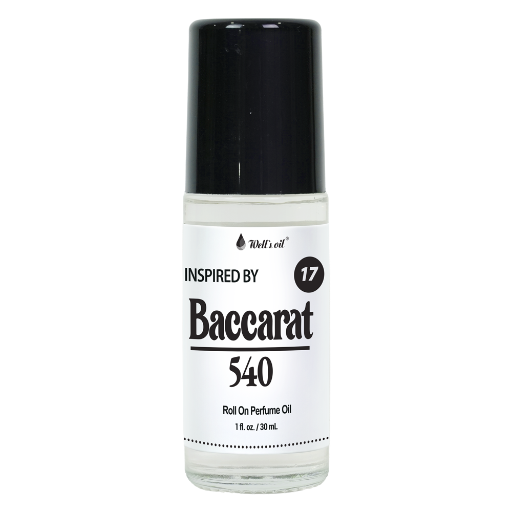 WELL'S OIL Roll-On Perfume Oil - Inspired by Baccarat 540 (1 fl. oz.), 1 fl oz