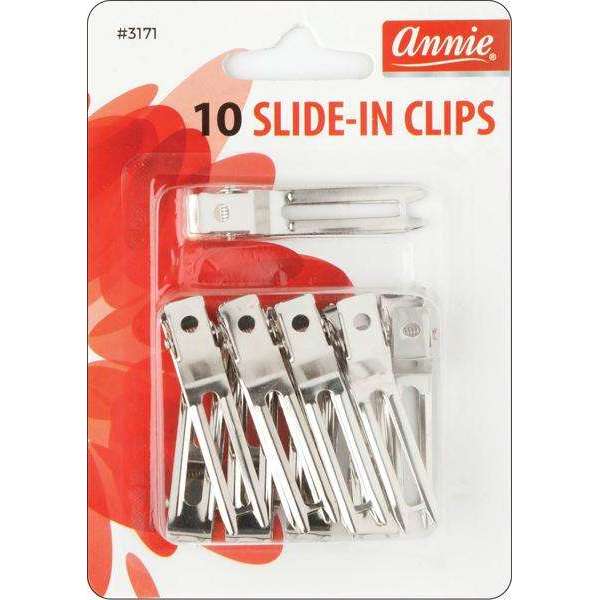 ANNIE #3171 SLIDE-IN CLIPS 10 CT
