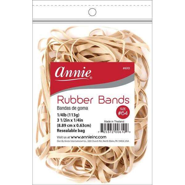 ANNIE RUBBER BAND 3 1/2 X 1/4, 1/4 LB BEIGE