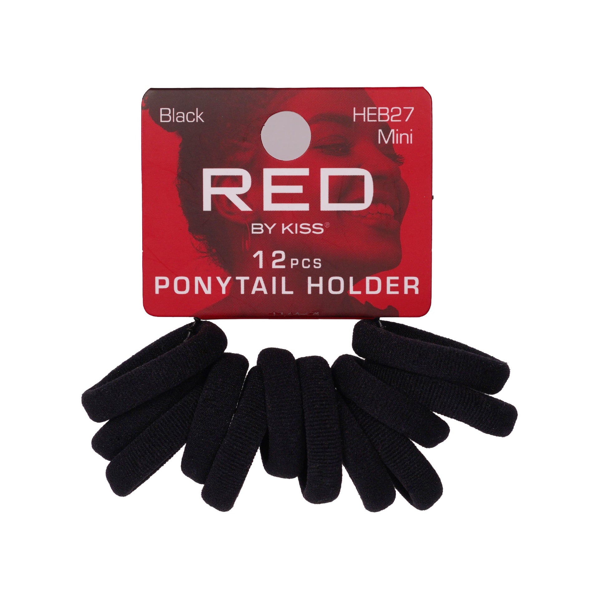 Ponytail Holder Mini 12pcs [Black] #HEB27