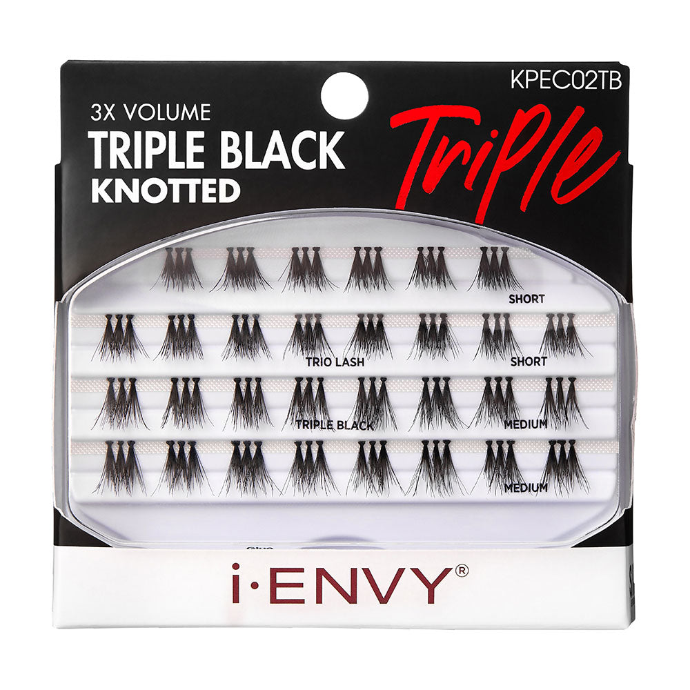 TRIPLE BLACK KNOTTED KPEC02TB