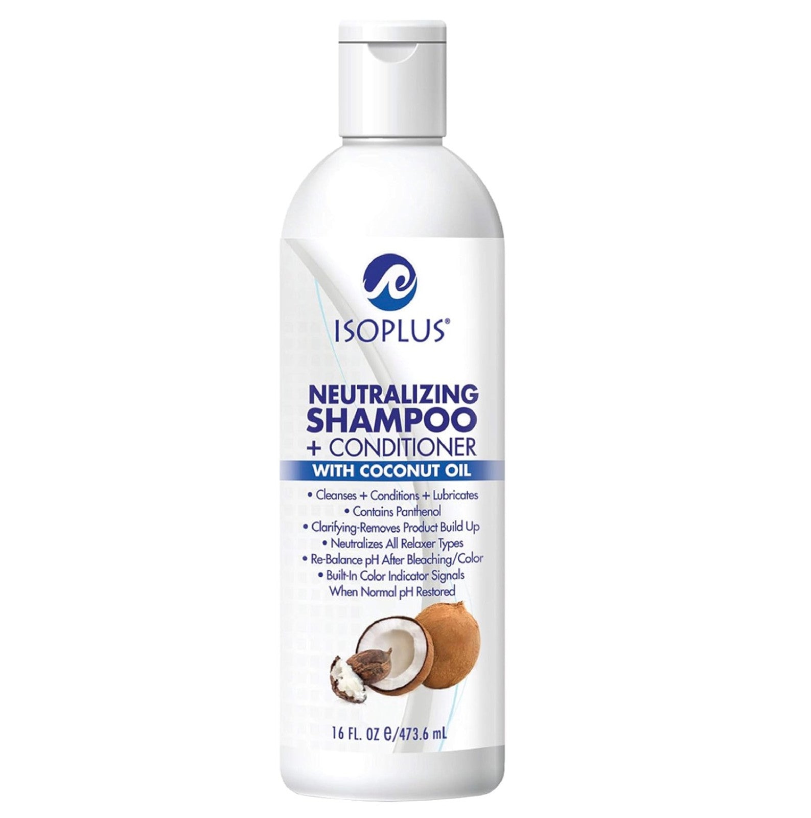 ISOPLUS NEUTRALIZING SHAMPOO W/ COCONUT OIL 16 OZ, 16 OZ