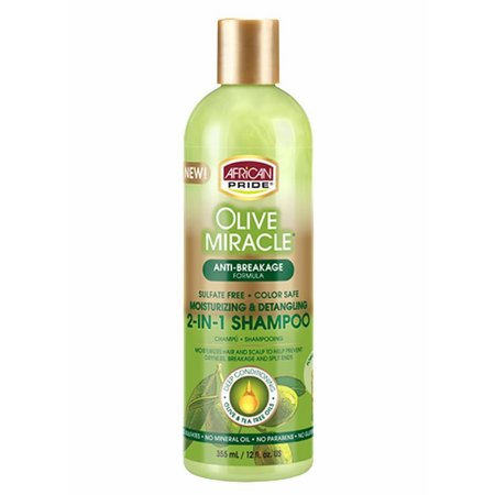 AFRICAN PRIDE OLIVE/M 2 IN1 SHAMPOO & CONDITIONER