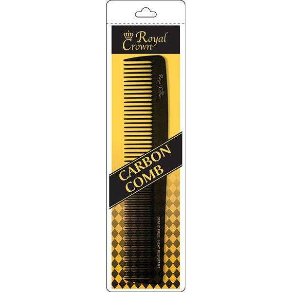Annie Royal Crown Series Carbon Wide Tooth Cutting Comb 8 1/2 Inch *2681