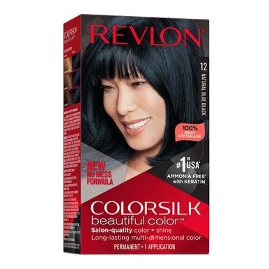 REVLON COLORSILK #12 NATURAL BLUE BLACK