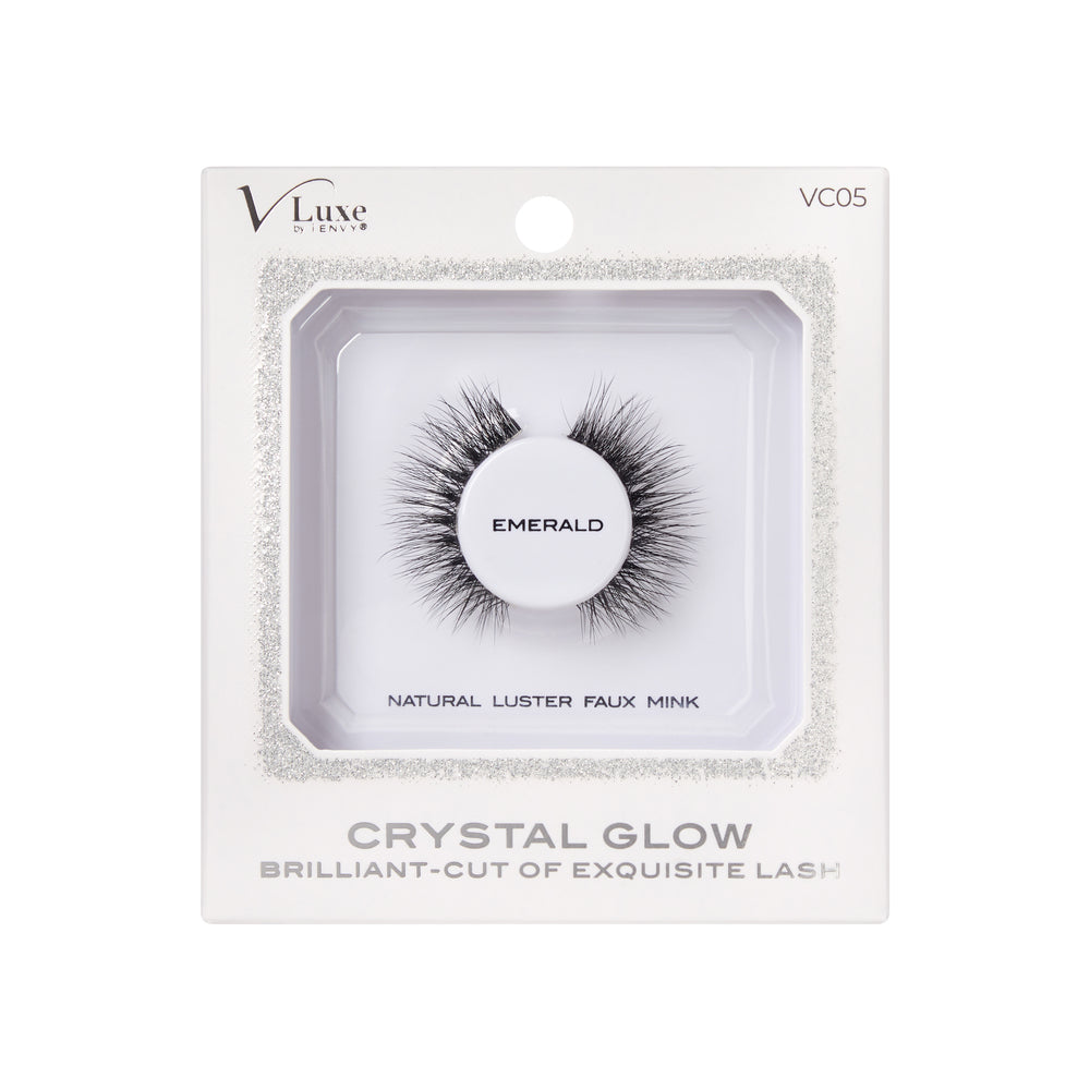 VLuxe Crystal Glow Strip Lashes VC05 Emerald