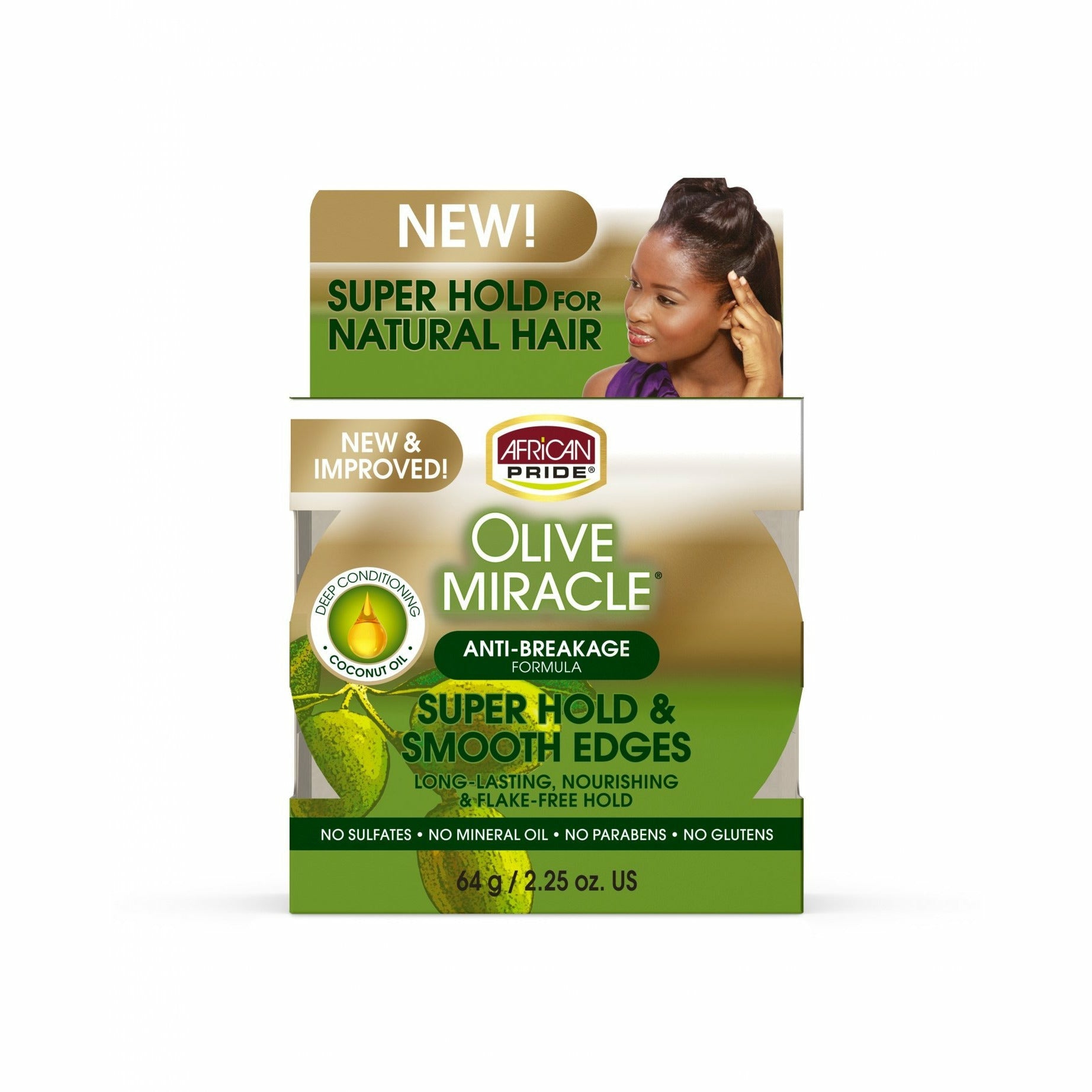 AFRICAN PRIDE OLIVE/M SILKY SMOOTH EDGE