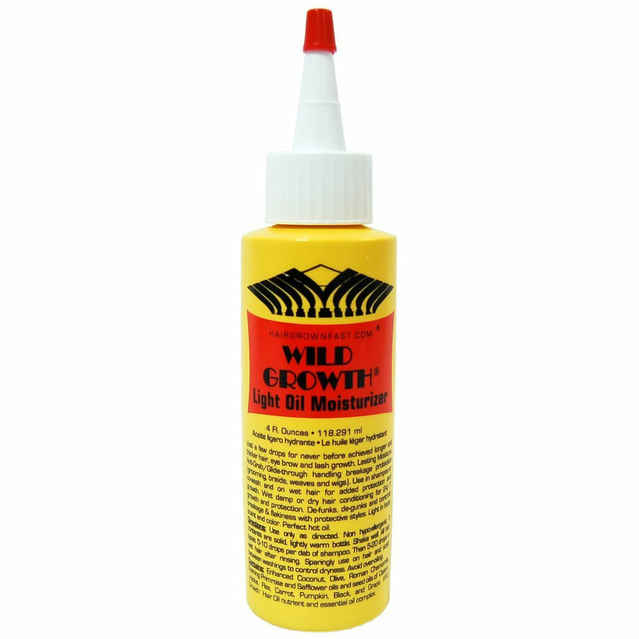 WILD GROWTH LIGHT OIL MOISTURIZER 4 OZ, 4 OZ