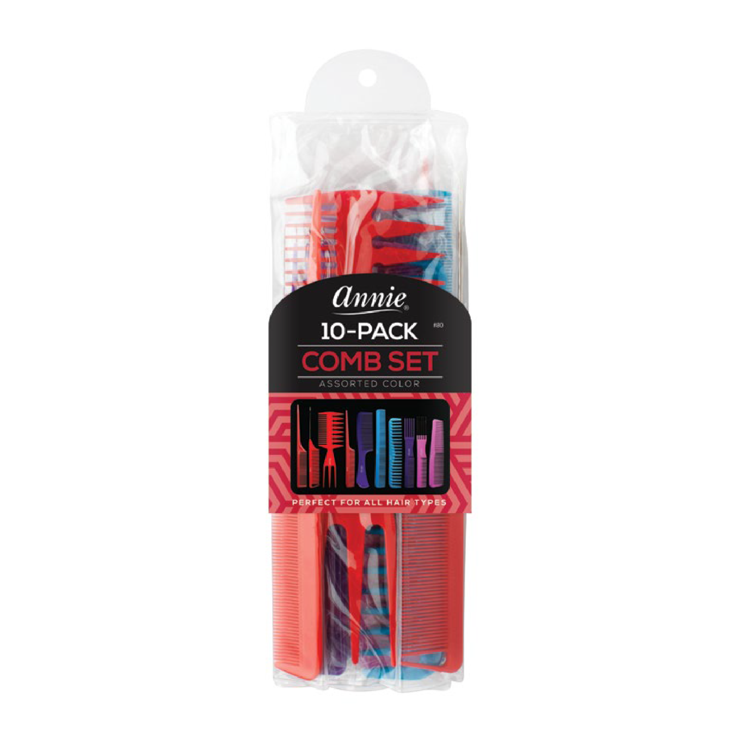 ANNIE PROFESSIONAL COMB SET 10CT ASST