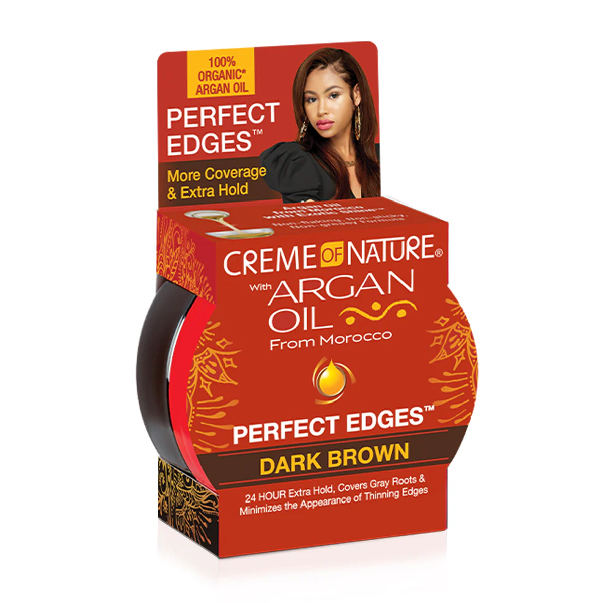 CREME OF NATURE PERFECT EDGES DARK BROWN