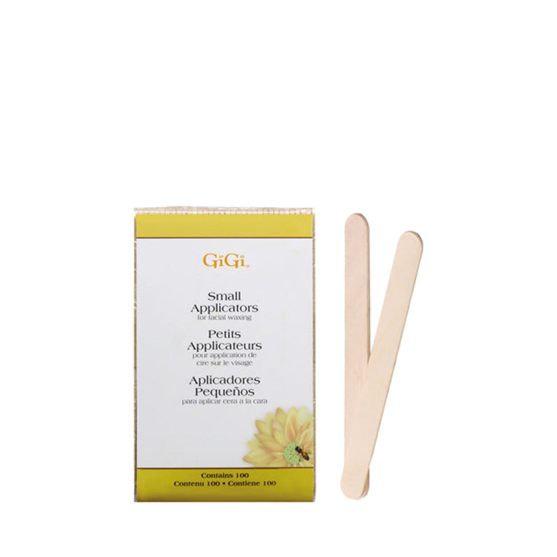 GIGI SMALL FACIAL WAXING APPLICATORS, 100 pack