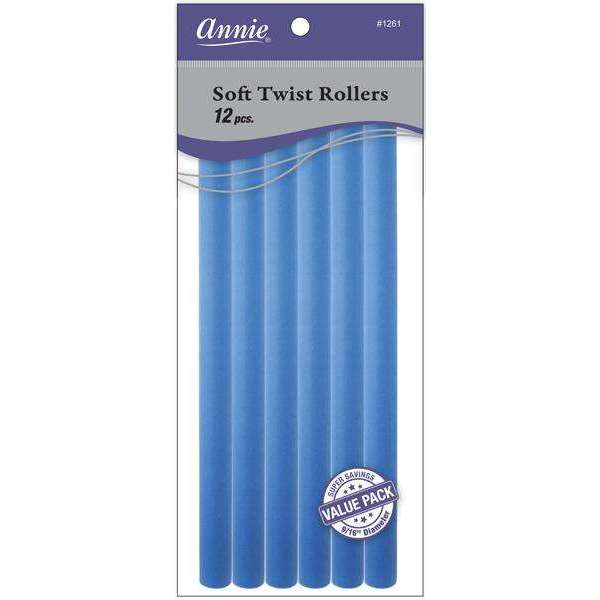 ANNIE ROLLERS SOFT TWIST 10 BLUE 9/16 12EA/PACK