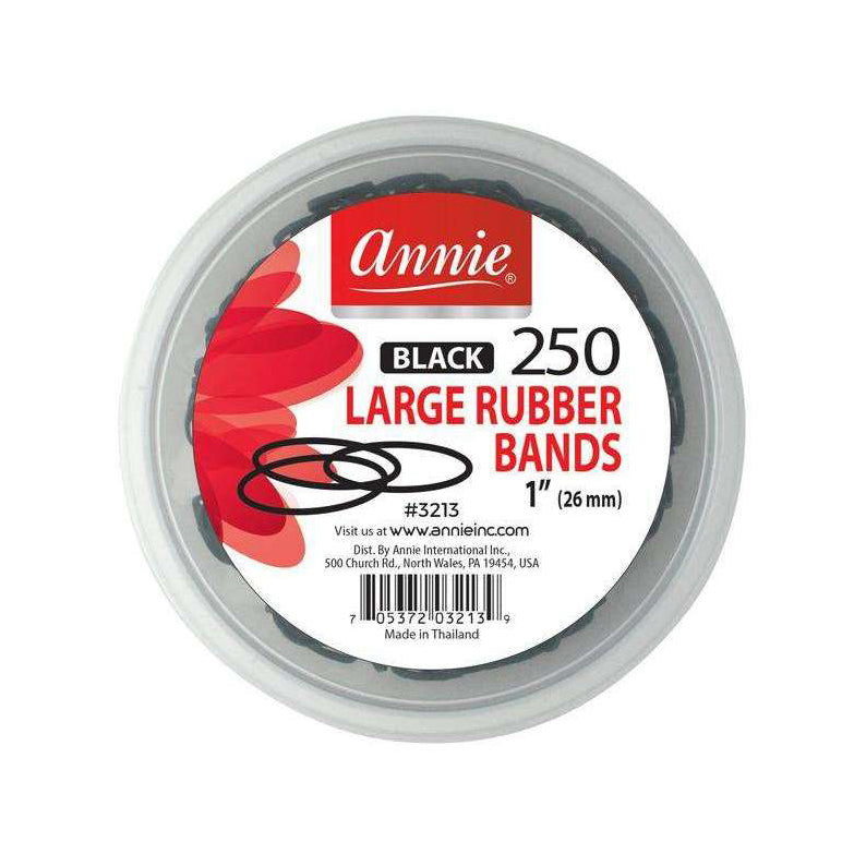 ANNIE RUBBER BANDS LARGE 250CT BLACK