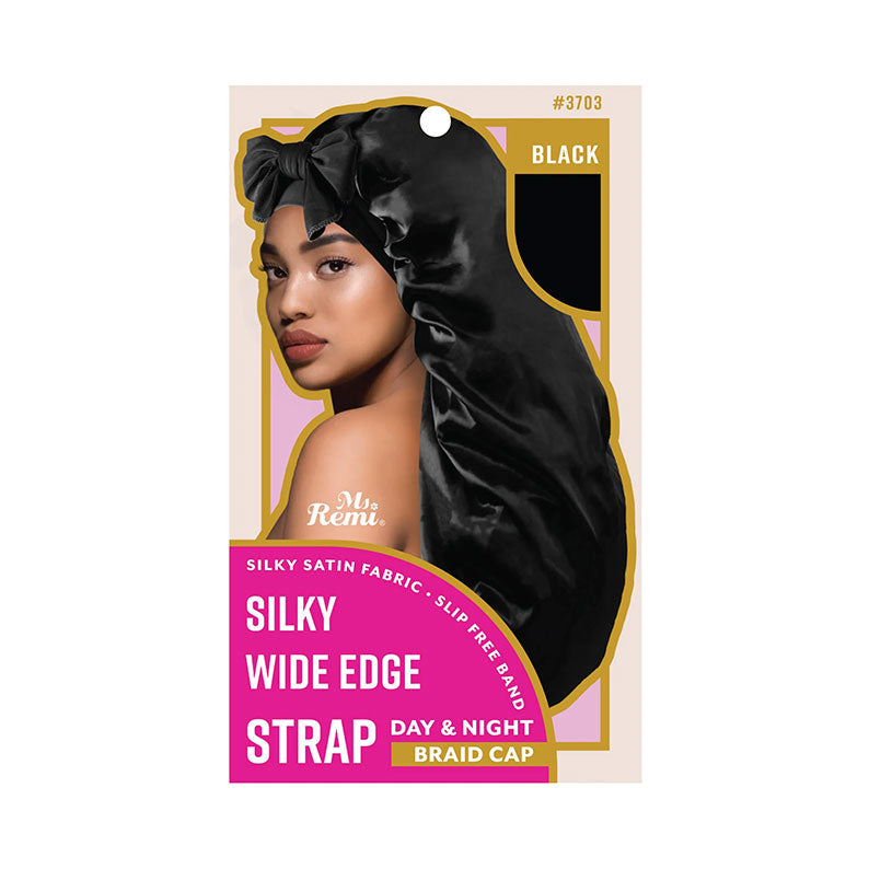 MS REMI SILKY WIDE EDGE STRAP BRAID CAP #3703