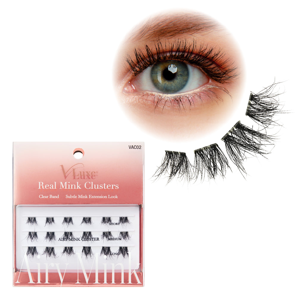 VLuxe Airy Mink Strip Lash Cluster VAC02